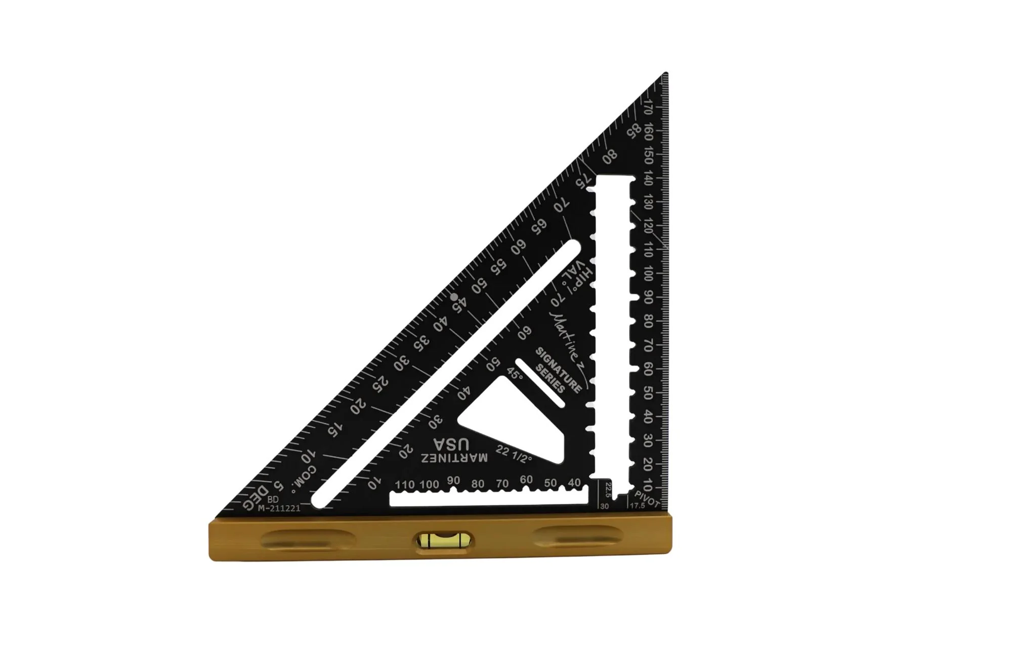 Martinez Aluminum Rapid Square Metric Blade Gold - Image 2