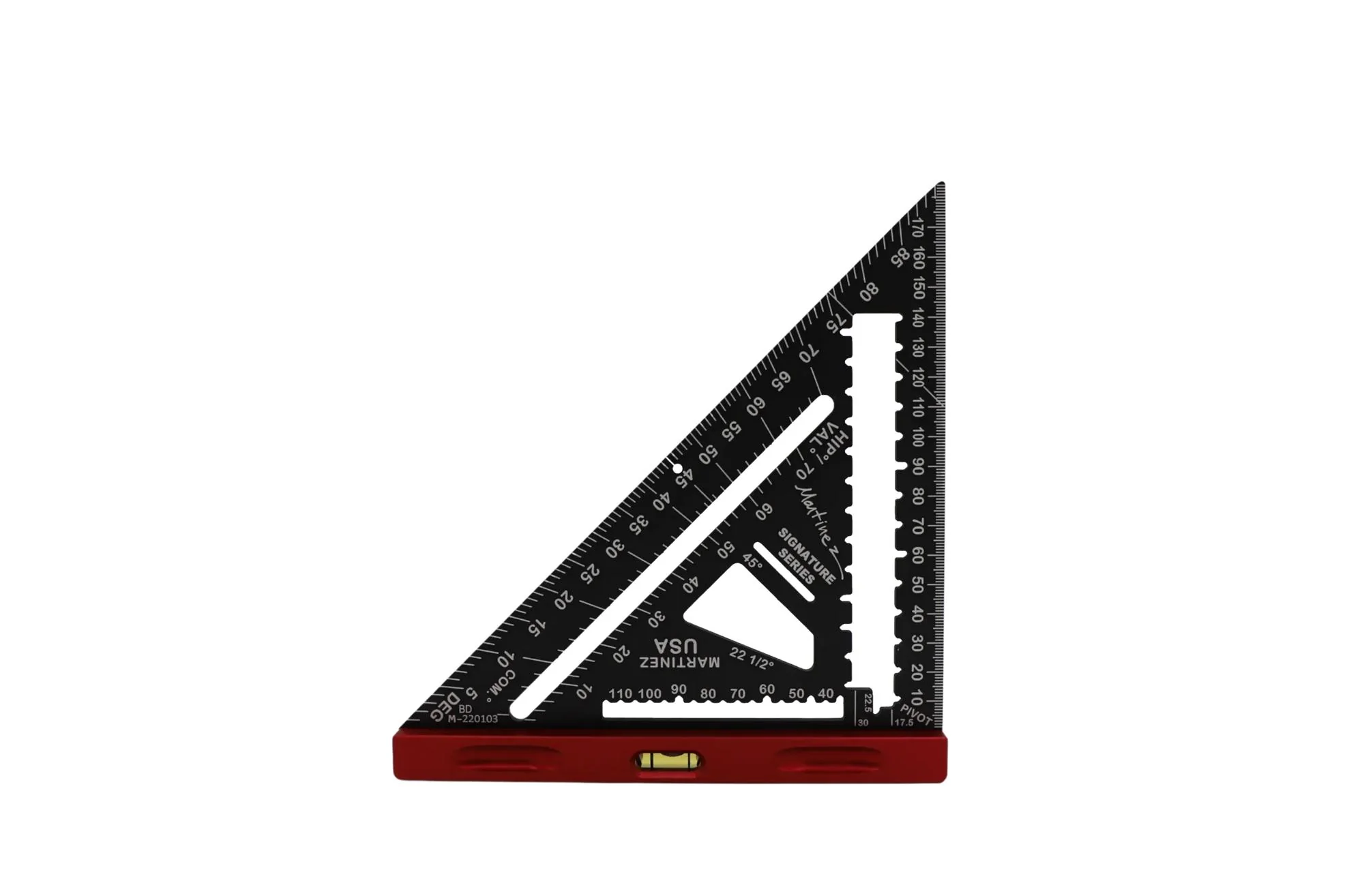 Martinez Aluminum Rapid Square Metric Blade Red - Image 2